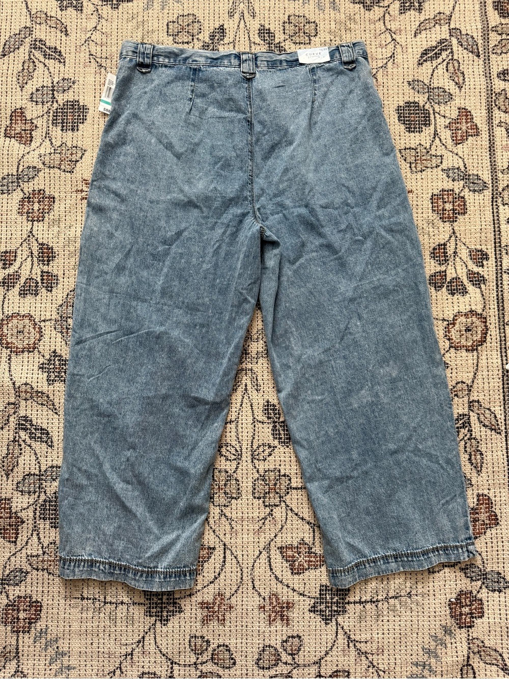 Curve Appeal Wide Leg Denim Pants - Picture 3 of 3
